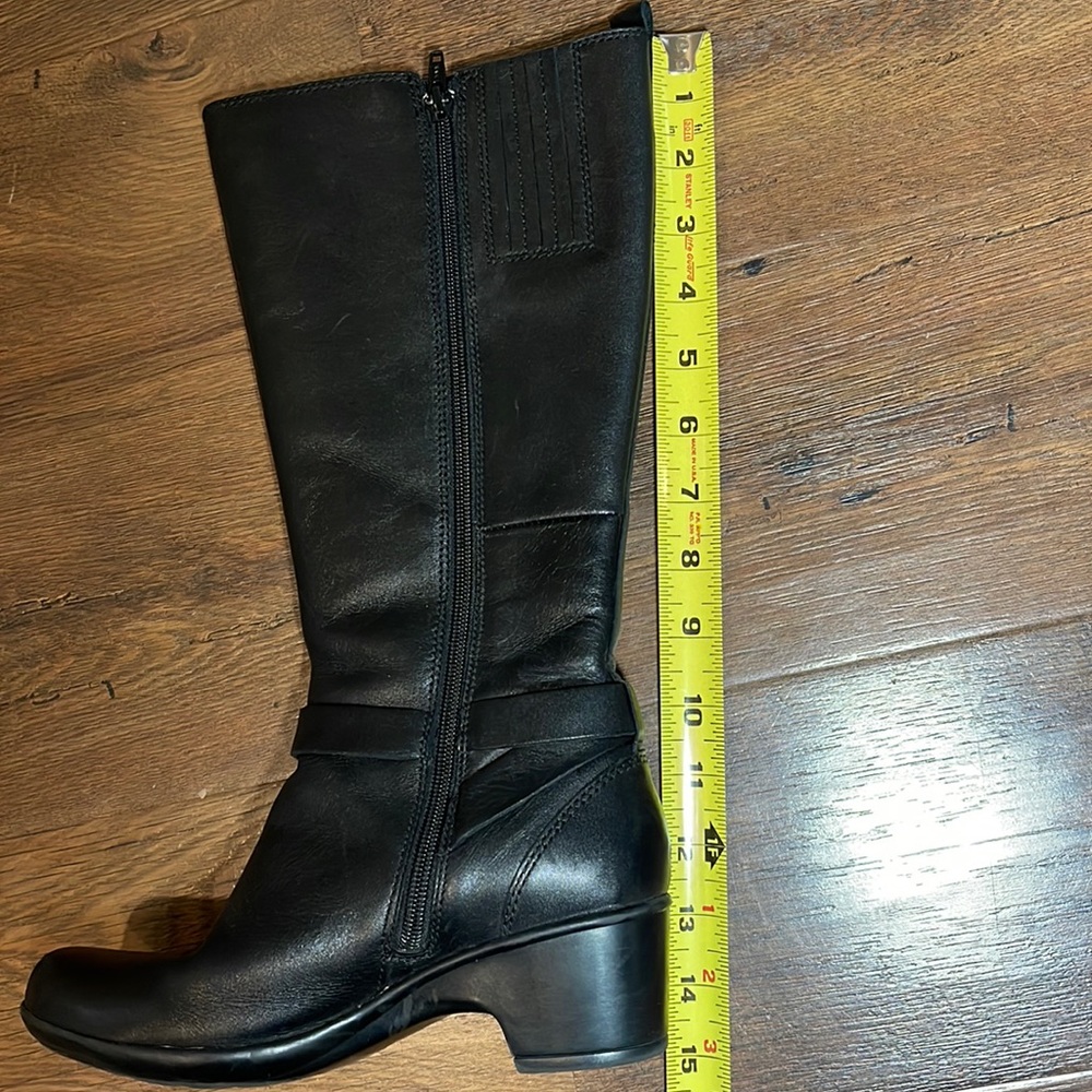 Clarks Malia Poplar Tall Boots Black Womens sz 6 - Picture 10 of 11